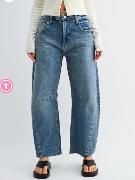 Risen Jeans Denim - Risen barrel Blue Jeans
